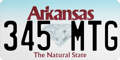 AR license plate 345MTG