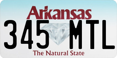 AR license plate 345MTL