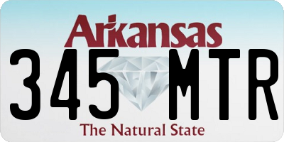 AR license plate 345MTR