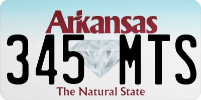 AR license plate 345MTS
