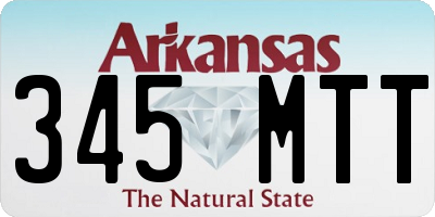 AR license plate 345MTT
