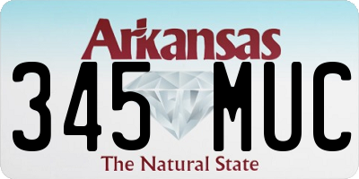 AR license plate 345MUC