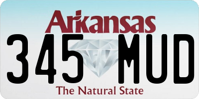 AR license plate 345MUD