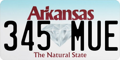 AR license plate 345MUE