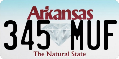 AR license plate 345MUF