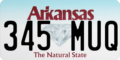 AR license plate 345MUQ