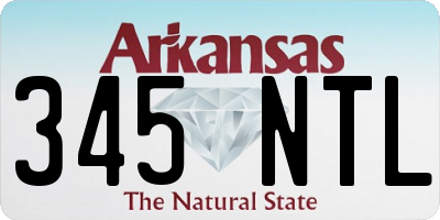 AR license plate 345NTL