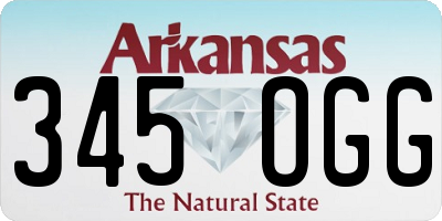 AR license plate 345OGG