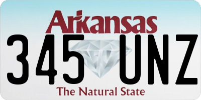 AR license plate 345UNZ