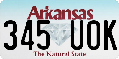 AR license plate 345UOK