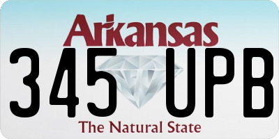 AR license plate 345UPB