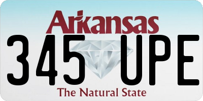 AR license plate 345UPE