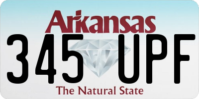 AR license plate 345UPF