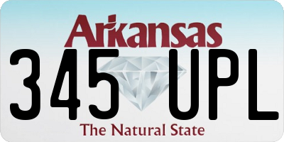 AR license plate 345UPL