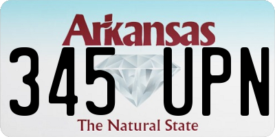 AR license plate 345UPN