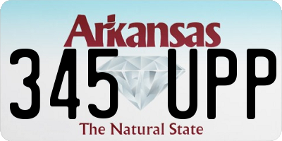 AR license plate 345UPP