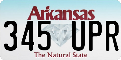AR license plate 345UPR