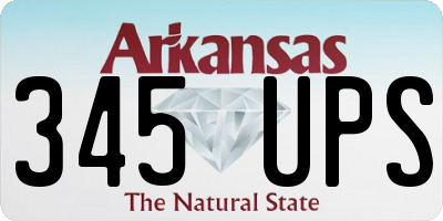 AR license plate 345UPS