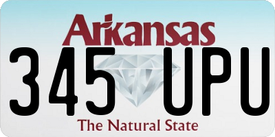AR license plate 345UPU