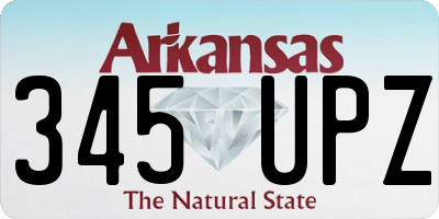 AR license plate 345UPZ