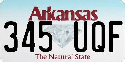 AR license plate 345UQF