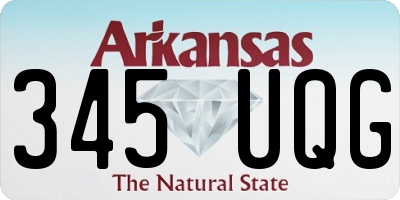 AR license plate 345UQG