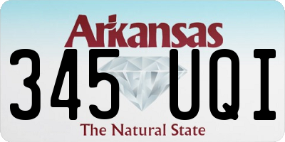 AR license plate 345UQI