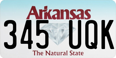 AR license plate 345UQK