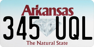AR license plate 345UQL