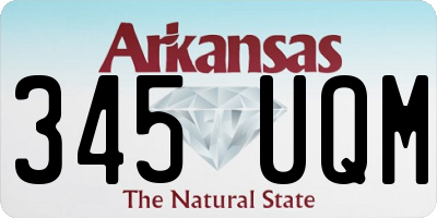 AR license plate 345UQM