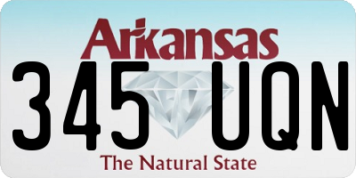 AR license plate 345UQN