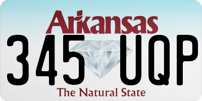 AR license plate 345UQP