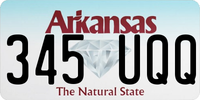 AR license plate 345UQQ
