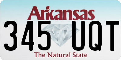 AR license plate 345UQT