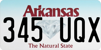 AR license plate 345UQX