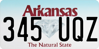 AR license plate 345UQZ