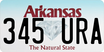 AR license plate 345URA
