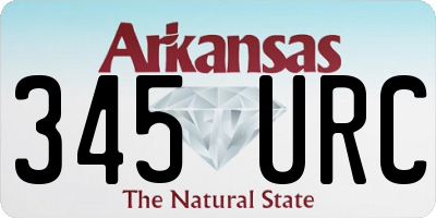 AR license plate 345URC