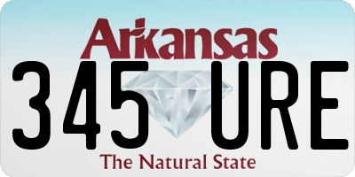 AR license plate 345URE