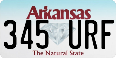 AR license plate 345URF