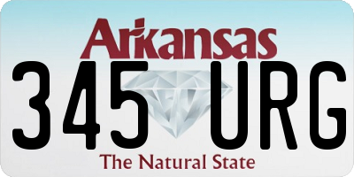 AR license plate 345URG