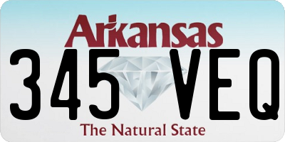 AR license plate 345VEQ