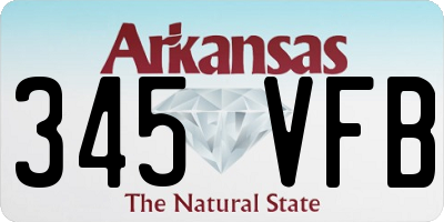 AR license plate 345VFB