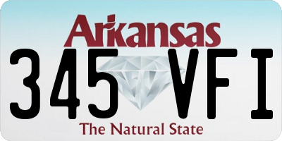 AR license plate 345VFI