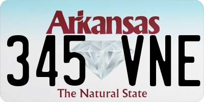 AR license plate 345VNE