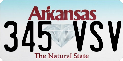 AR license plate 345VSV