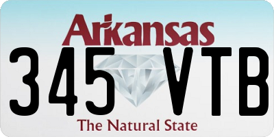 AR license plate 345VTB