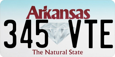 AR license plate 345VTE