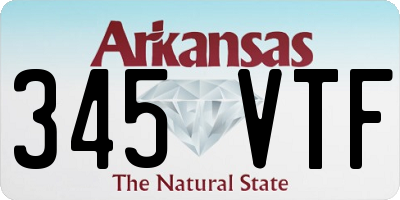 AR license plate 345VTF
