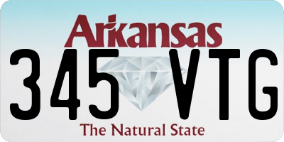 AR license plate 345VTG